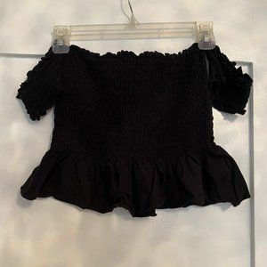 Black Crop Top from Urban Outfitters
